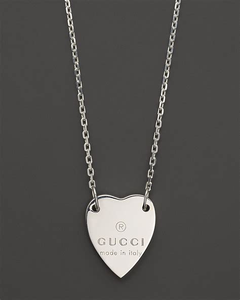 gucci heart necklace at macy& 39|Gucci heart bracelet with trademark.